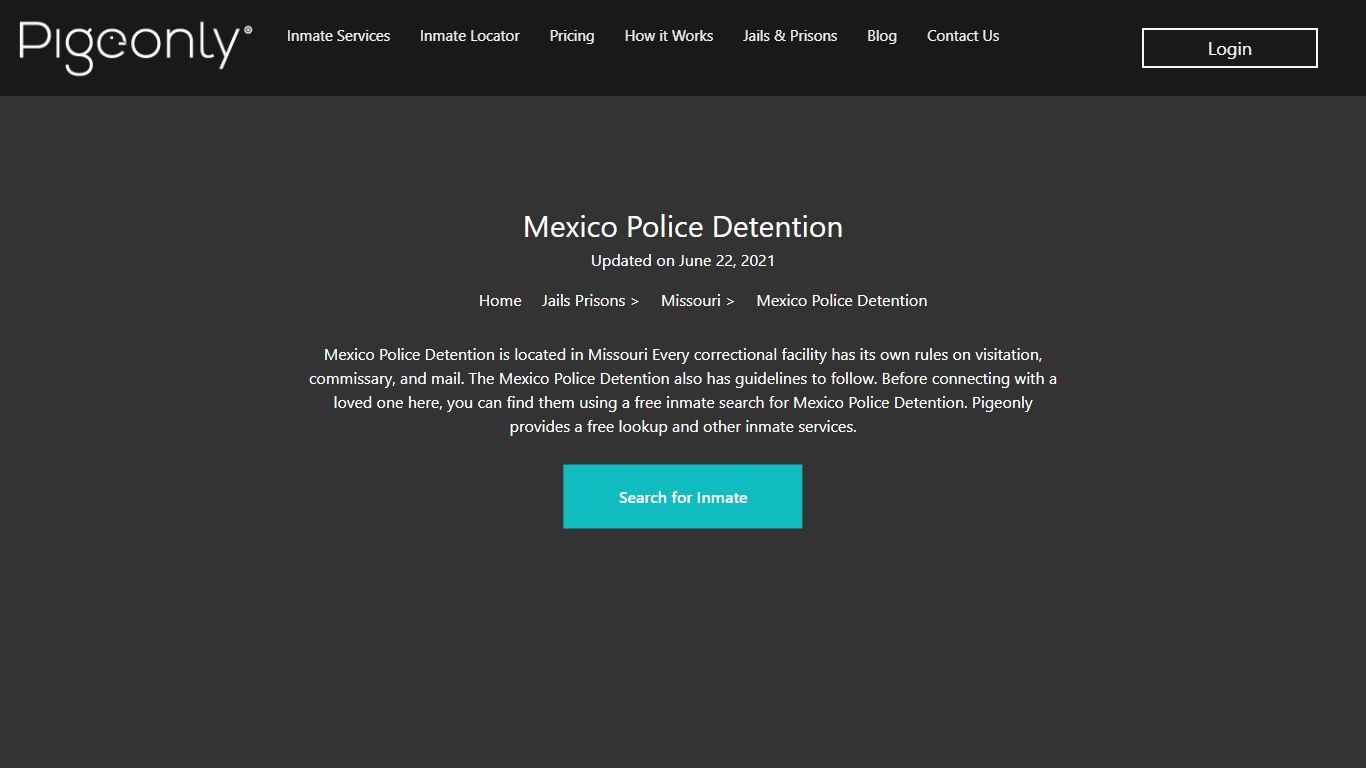 Mexico Police Detention Inmate Search | Missouri