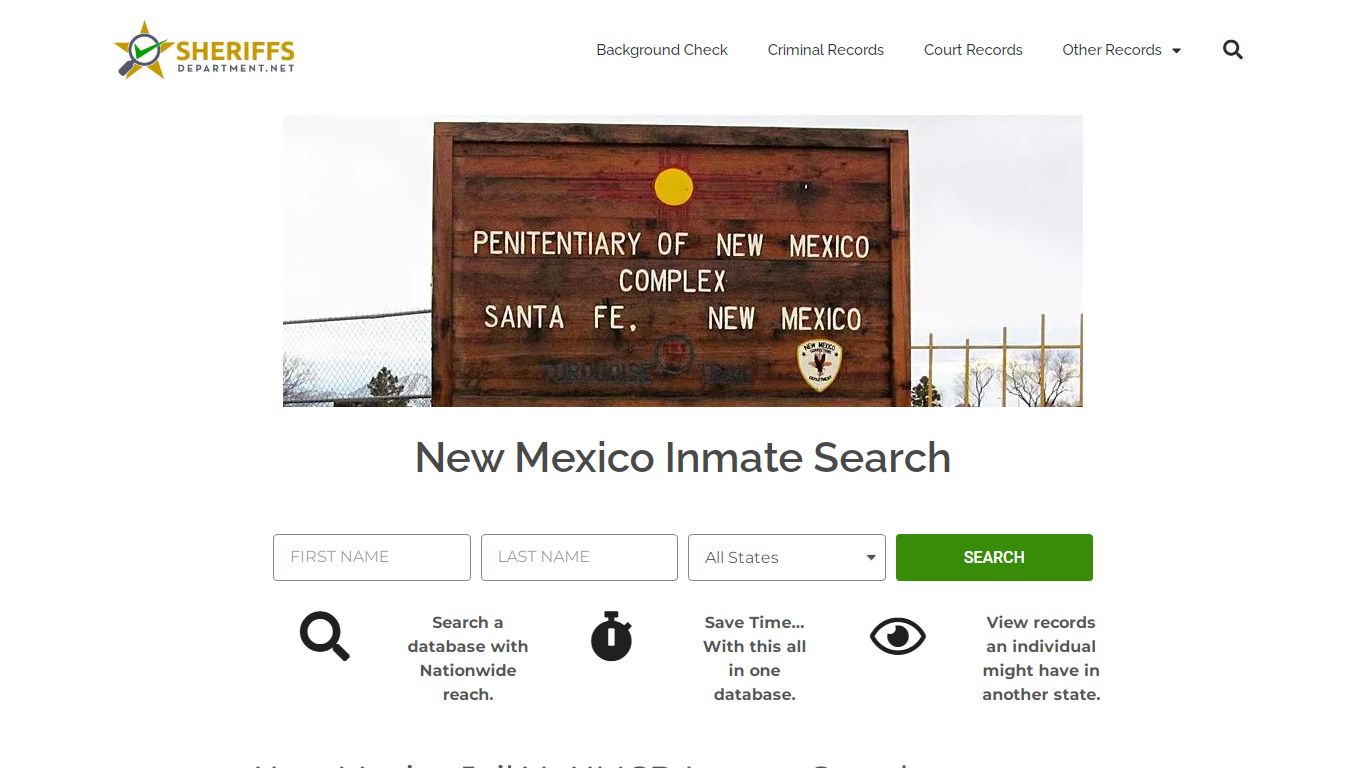New Mexico Inmate Search: Lookup NMCD Prison and County ...